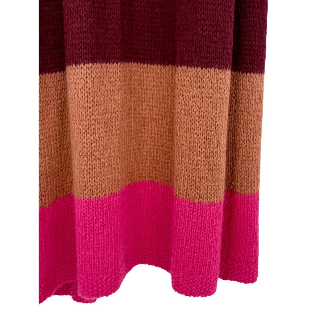 Free People Multicolored Knit Maxi Cardigan | Vtg Y2K Boho Grandmacore Grunge Lg - Picture 10 of 16